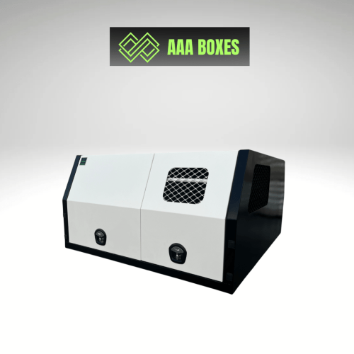 1600MM JACK OFF CANOPY with DOG BOX (HALF) -BLACK & WHITE