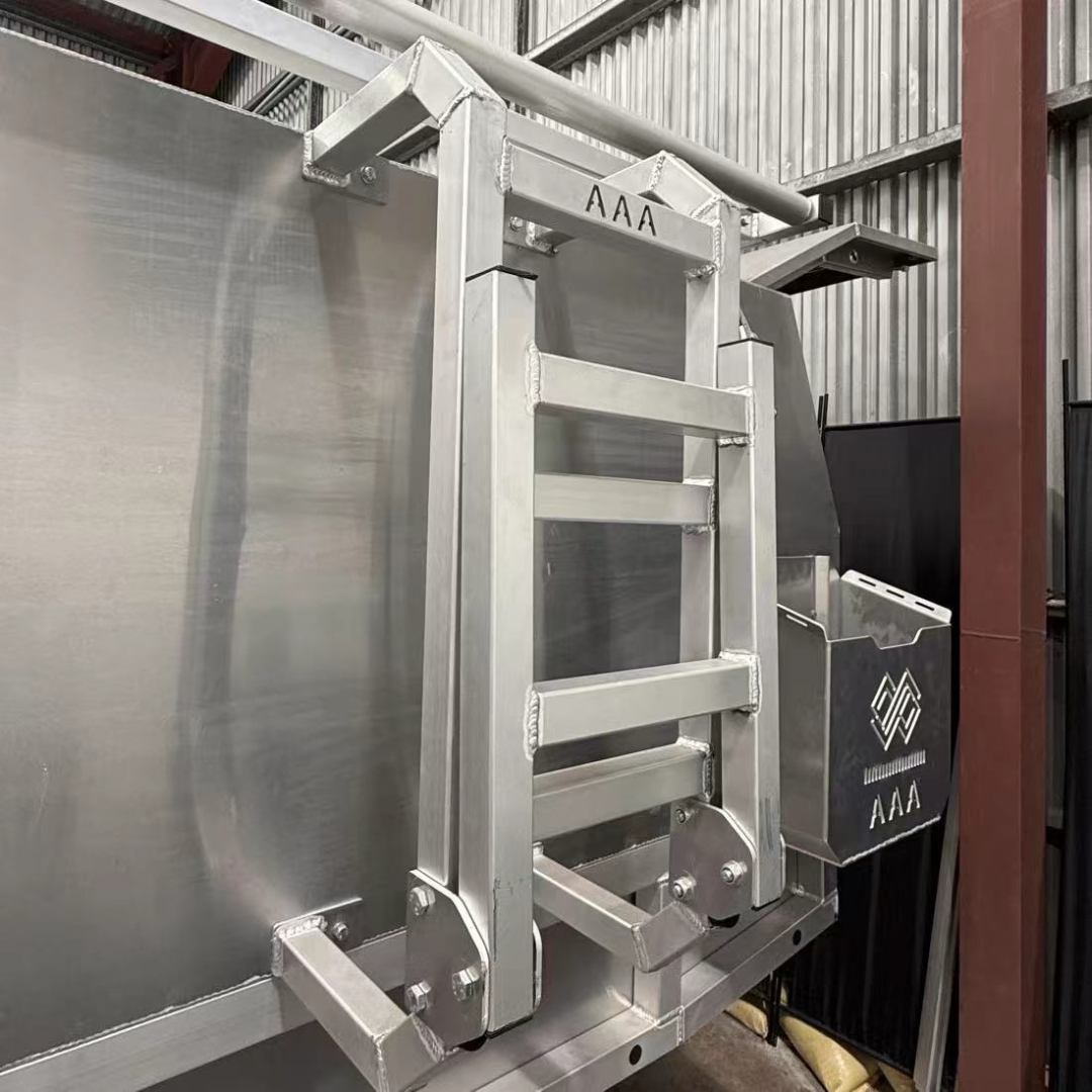 850mm Rear Ladder Raw Alloy - Image 2