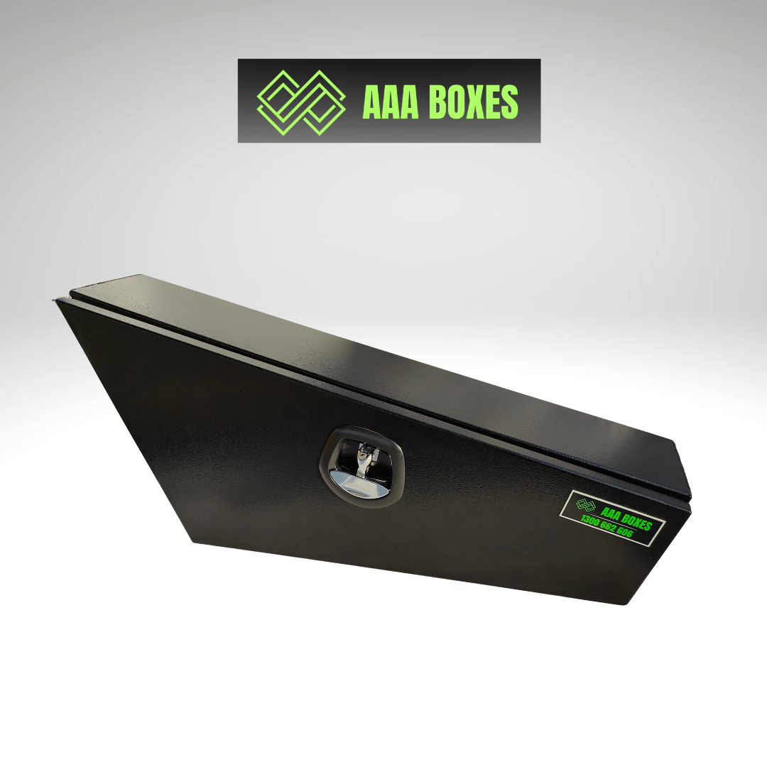 1180MM TAPERED ALUMINIUM UNDER TRAY TOOLBOX (PAIR) – BLACK